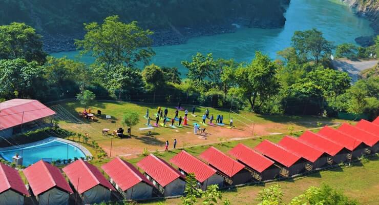 RISHIKESH RIVER RAFTING, GANGA RIVER SIDE CAMPING, BUNGEE JUMPING AND FLYING FOX PACKAGES